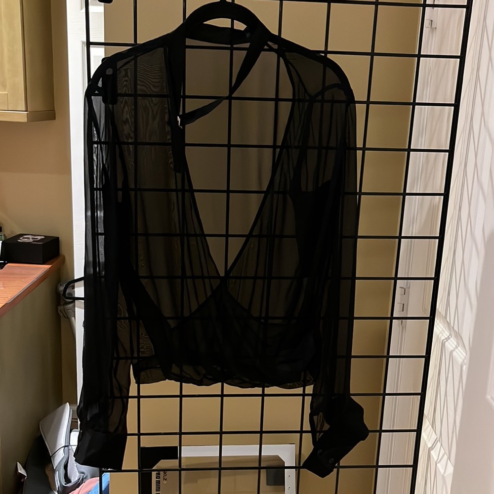 Iro sheer dressy top